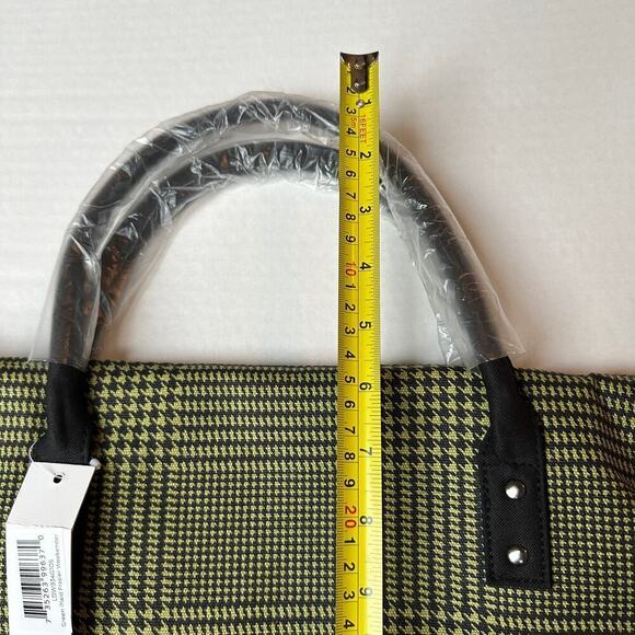 Lulu Dharma NWT Plaid Frasier Travel Tote Overnight Weekender Bag Perfect Gift - Picture 10 of 12